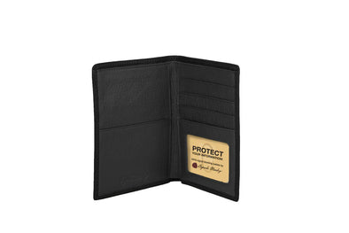 Cashmere RFID Passport Wallet -black