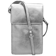 Leather Slim Clear Phone Crossbody Bag