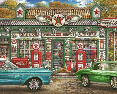 Fred's Service Station Puzzle-1000 pc