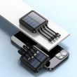Solar Power Bank with Cables -  1 USB + 1 USB-C Port