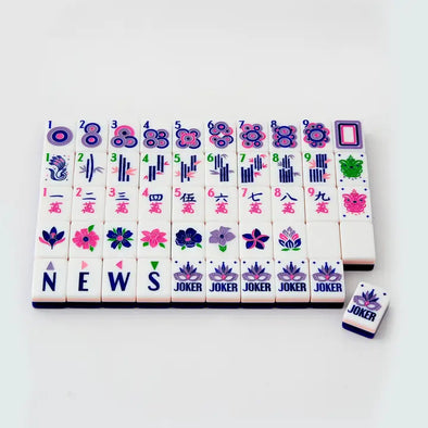 Lilac Soiree Mahjong Tiles