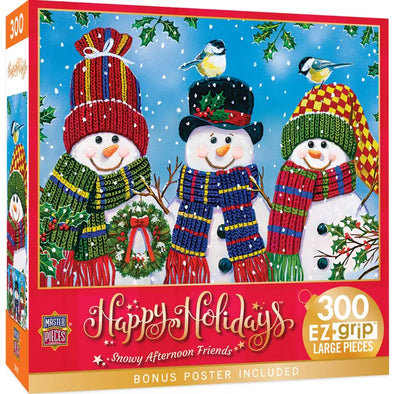 Happy Holidays 300pc EZ-Grip Puzzle - Snowy Afternoon Friends