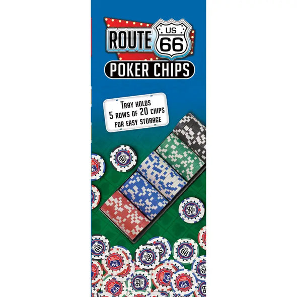 Route 66 Poker Chips 100pc