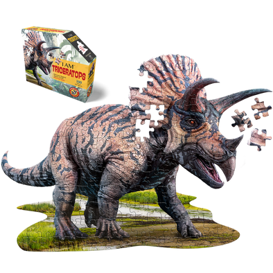 I am Triceratops 100-piece Shaped Puzzle