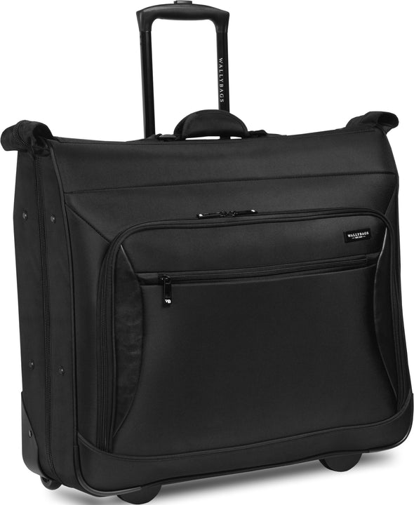 Wheeled Garment Bag 45" with Pockets-black