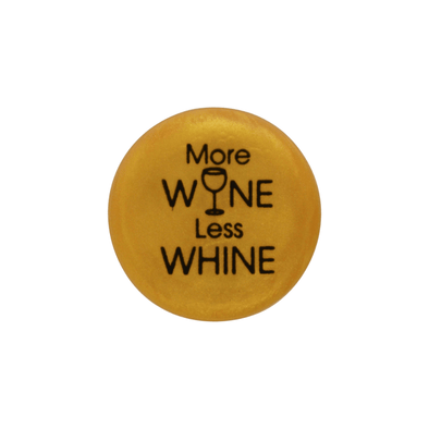 More Wine, Less Whine Cap-gold