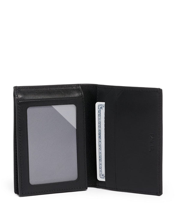 Nassau Leather L-Fold Wallet -black texture