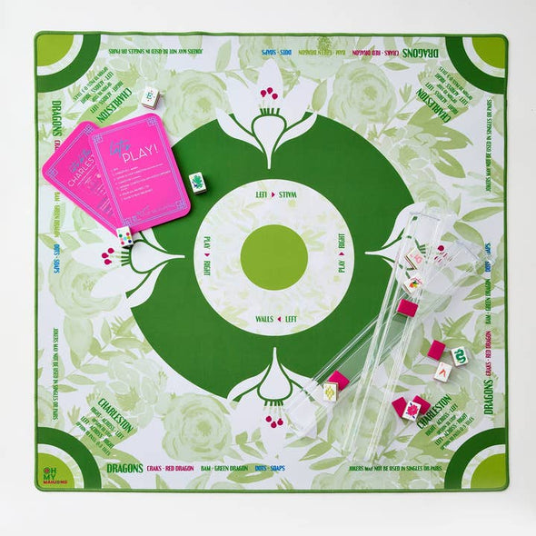 Olive Rose Neoprene Mahjong Mat