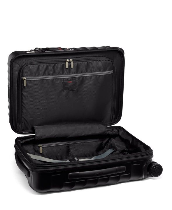 19 Degree International Expandable 4 Wheeled Carry-on - Black Textured