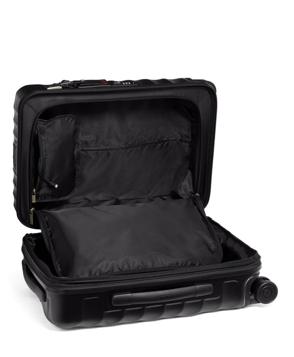19 Degree International Expandable 4 Wheeled Carry-on - Black Textured