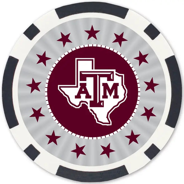 Texas A&M Poker Chips 100pc