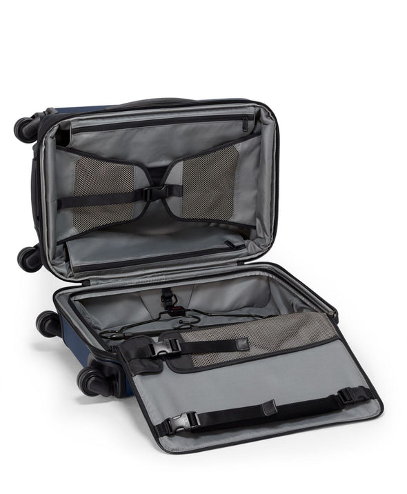 Alpha International Expandable 4 Wheel Carry-On -Navy