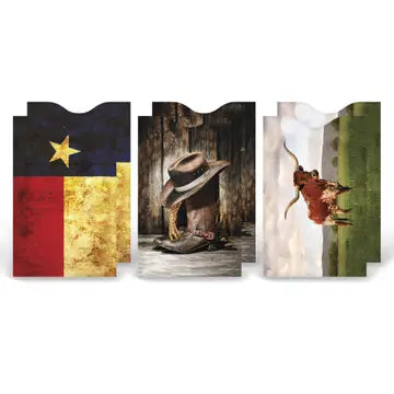 RFID Credit Card Sleeves 6 pack -Texas Luggage Shop of Lubbock RFID Credit Card Sleeves 6 pack -Texas Luggage Shop of Lubbock