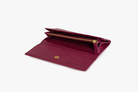 Cashmere Fold-Over Wallet RFID Brandy
