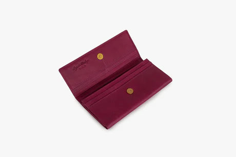 Cashmere Fold-Over Wallet RFID Brandy