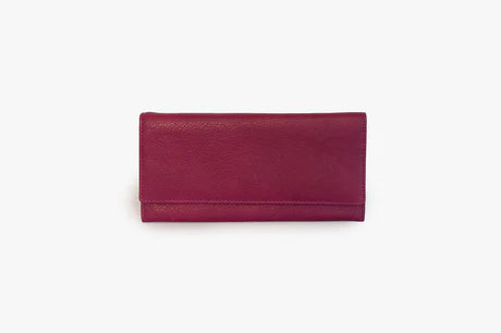 Cashmere Fold-Over Wallet RFID Brandy