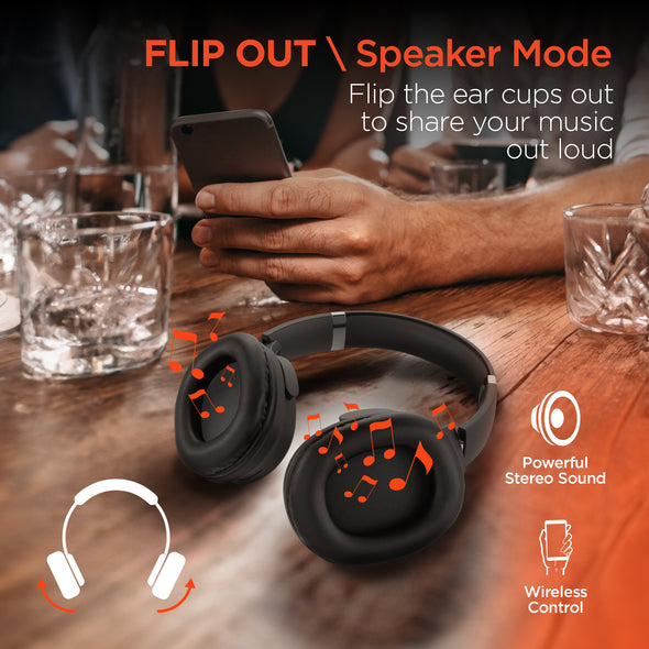 HyperGear Flip 2-in-1 Headphones + Speaker