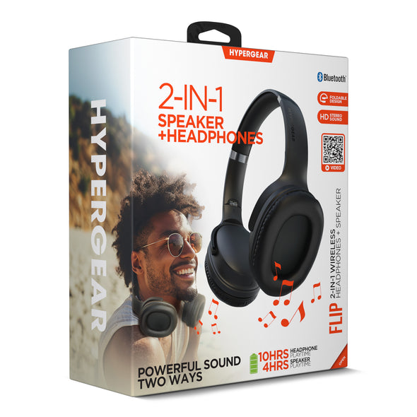 HyperGear Flip 2-in-1 Headphones + Speaker