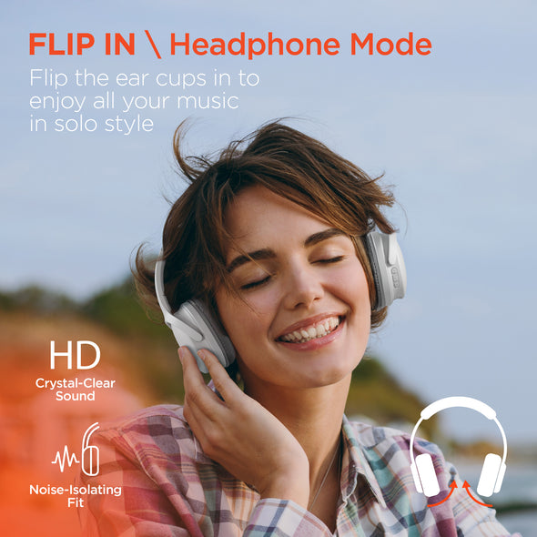 HyperGear Flip 2-in-1 Headphones + Speaker