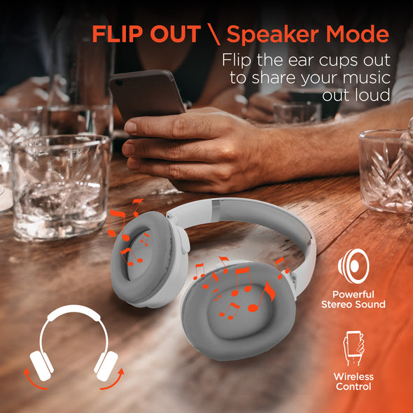 HyperGear Flip 2-in-1 Headphones + Speaker