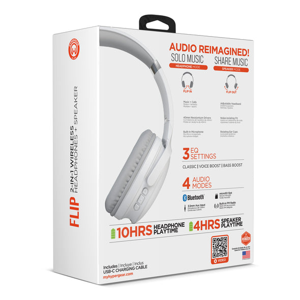 HyperGear Flip 2-in-1 Headphones + Speaker
