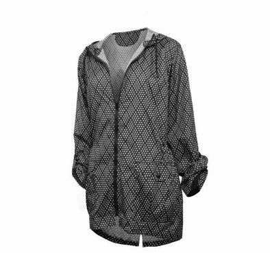 Hi-Lo Packable Rain Jacket - Diamond