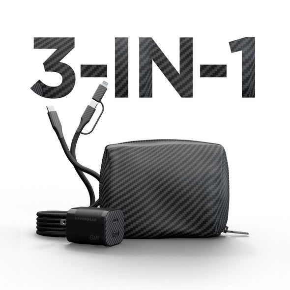 HyperGear 30W PD GaN Charging Kit with Travel Pouch