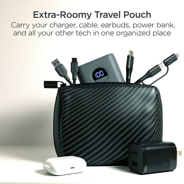 HyperGear 30W PD GaN Charging Kit with Travel Pouch