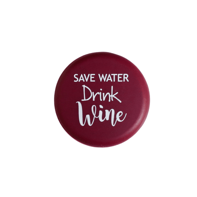 Save Water, Drink Wine Cap-burgundy