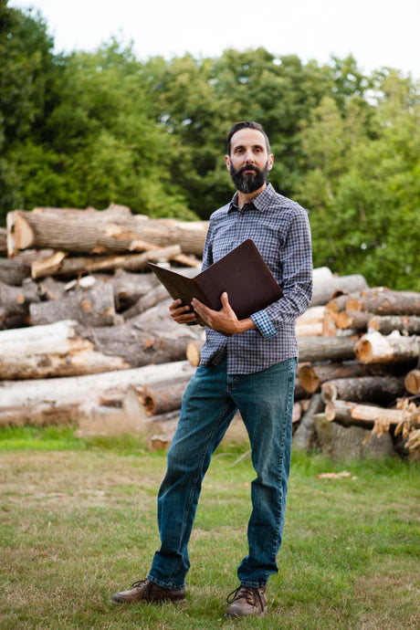 Distressed Leather Letter Pad