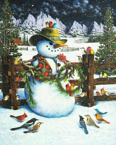 Western Snowman Puzzle-1000 pc