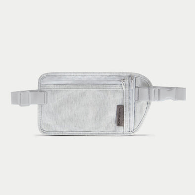 Undergarment 2 Pocket Waist Pouch - gray