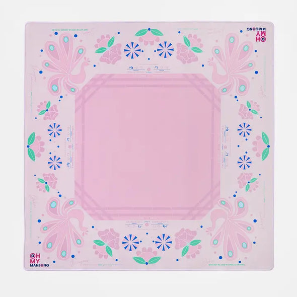 Birdie Pink Neoprene Mahjong Mat