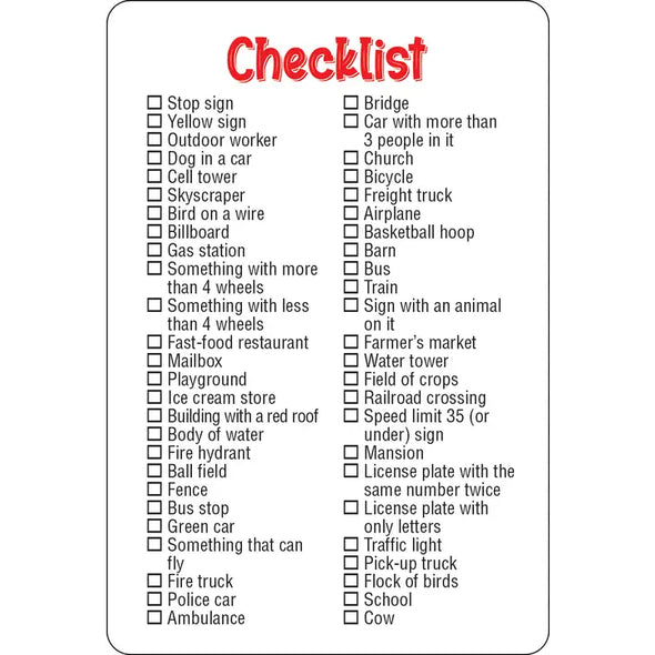Travel Seek-and-Find Scavenger Hunt Cards