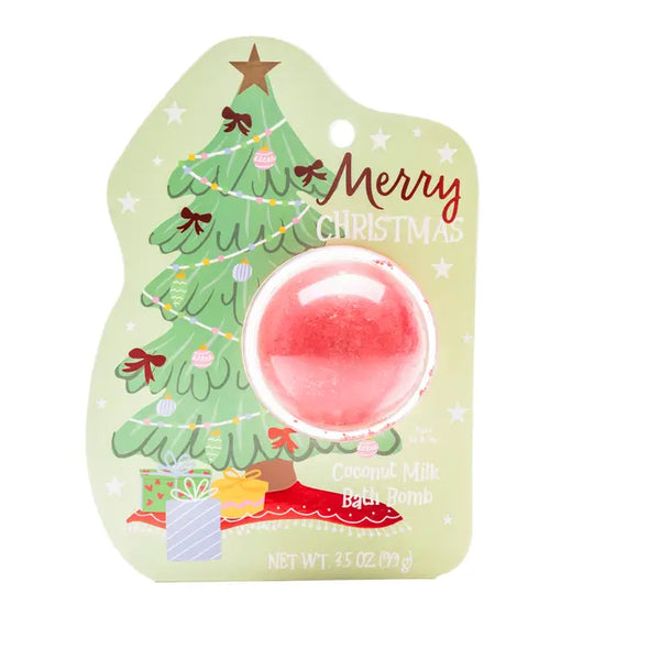 Merry Christmas Tree Clamshell Bath Bomb