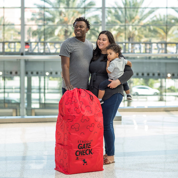 Disney Gate Check Bag for Standard/Double Stroller -red
