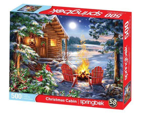 Christmas Cabin Puzzle-500 pc