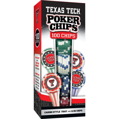 Texas Tech Poker Chips 100pc
