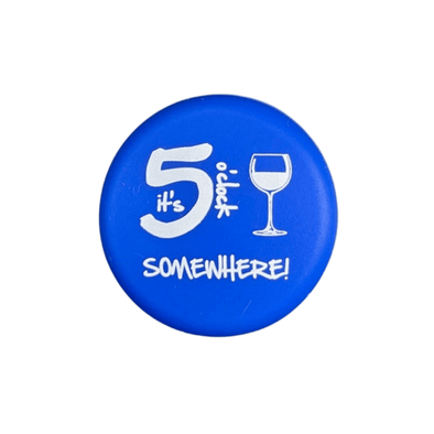 5 O'Clock Somewhere Wine Cap-royal blue