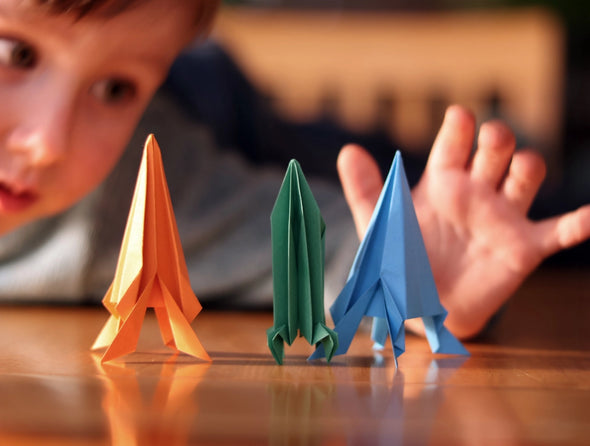 Flying Paper Rockets Origami