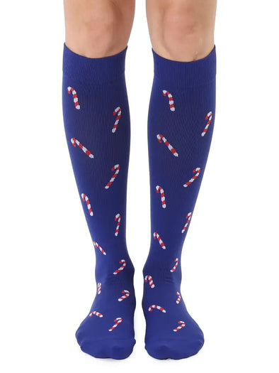Candy Cane Compression Socks (15-20mmHg)