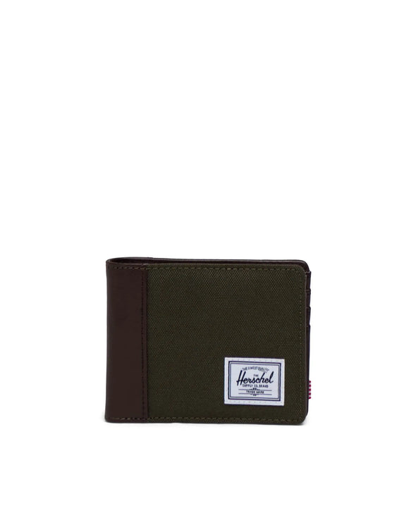 Hank Classic Bi-Fold RFID Wallet-Ivy Green/Chicory Coffee