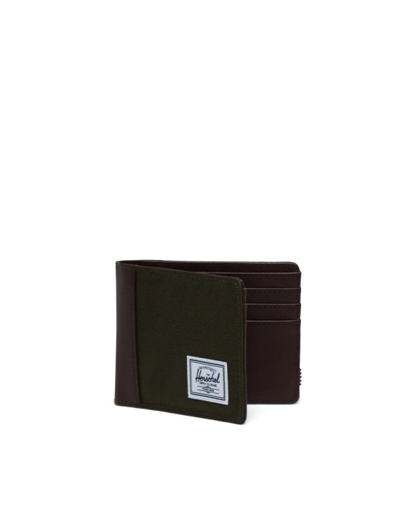 Hank Classic Bi-Fold RFID Wallet-Ivy Green/Chicory Coffee