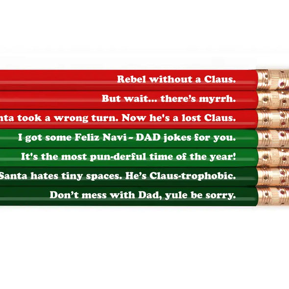 Holiday Dad Jokes Pencil Set