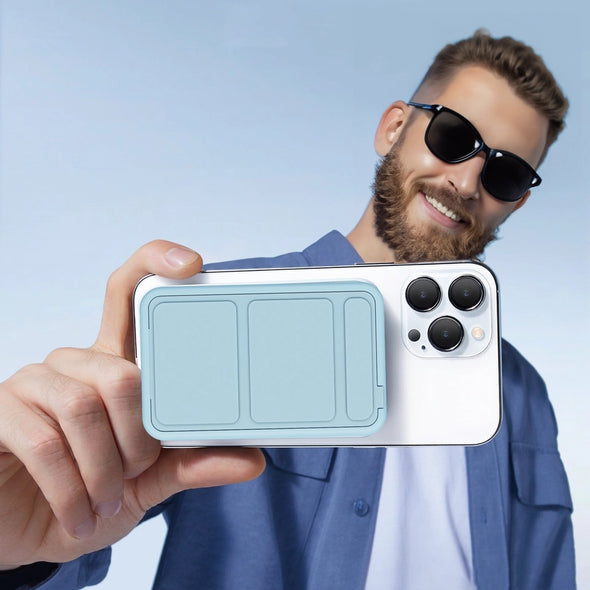 Magnetic Wireless Charging Power Bank with Stand