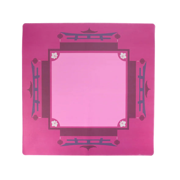 Pagoda Mahjong Mat - Pink