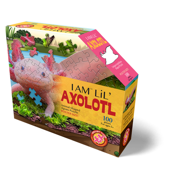 I am Lil' Axolotl 100-piece Shaped Puzzle