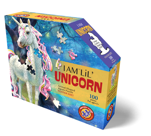 I am Lil' Unicorn 100-piece Shaped Puzzle