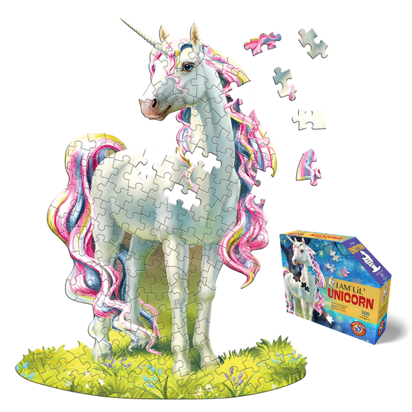 I am Lil' Unicorn 100-piece Shaped Puzzle