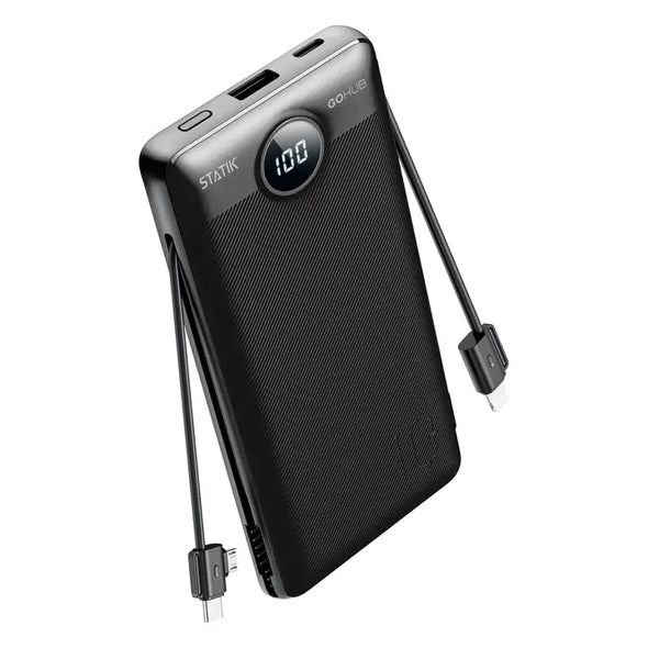 Statik GoHub 10,000mAh 3-in-1 Power Bank -Black